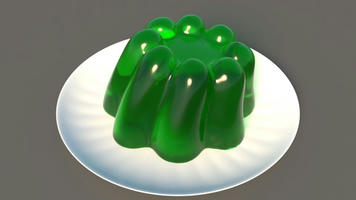 A simulation of a jiggling Jell-O.